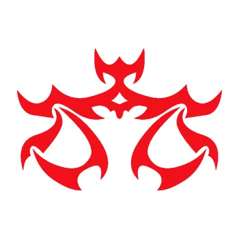 Samolepící dekorace SAMOLEPKA Váhy 003 (10 - červená) NA AUTO, NÁLEPKA, FÓLIE, POLEP, TUNING, VLASTNÍ TEXT, TISK, AUTOSAMOLEPKY.cz, POLEPY, OBRÁZEK, LOGO, SAMOLEPKY