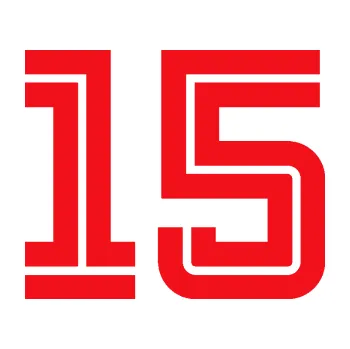 Polep vozidla SAMOLEPKA Startovní číslo 15 typ 7 (10 - červená) NA AUTO, NÁLEPKA, FÓLIE, POLEP, TUNING, VLASTNÍ TEXT, TISK, AUTOSAMOLEPKY.cz, POLEPY, OBRÁZEK, LOGO, SAMOLEPKY