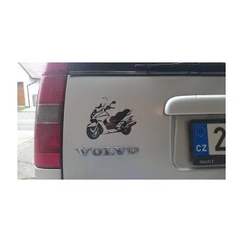 Samolepící dekorace SAMOLEPKA Skůtr levá (10 - červená) NA AUTO, NÁLEPKA, FÓLIE, POLEP, TUNING, VLASTNÍ TEXT, TISK, AUTOSAMOLEPKY.cz, POLEPY, OBRÁZEK, LOGO, SAMOLEPKY