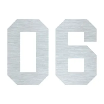 Polep vozidla Startovní číslo 06 (61 - škrábaný hliník) SAMOLEPKA NA AUTO, NÁLEPKA, FÓLIE, POLEP, TUNING, VLASTNÍ TEXT, TISK, AUTOSAMOLEPKY.cz, POLEPY, OBRÁZEK, LOGO, 3D STICKERS