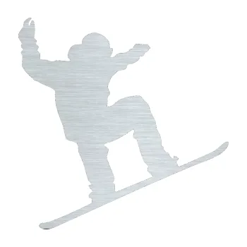 Samolepicí dekorace na vozidlo Snowboard 003 pravá (61 - škrábaný hliník) SAMOLEPKA NA AUTO, NÁLEPKA, FÓLIE, POLEP, TUNING, VLASTNÍ TEXT, TISK, AUTOSAMOLEPKY.cz, POLEPY, OBRÁZEK, LOGO, 3D STICKERS