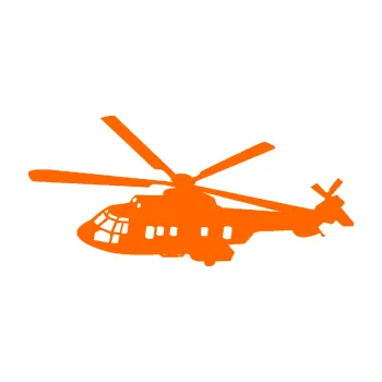 Polep vozidla SAMOLEPKA Vrtulník 003 levá helikoptéra (73 - Fluorescentní oranžová) NA AUTO, NÁLEPKA, FÓLIE, POLEP, TUNING, VLASTNÍ TEXT, TISK, AUTOSAMOLEPKY.cz, POLEPY, OBRÁZEK, LOGO, SAMOLEPKY