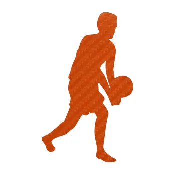 Samolepicí dekorace na vozidlo Voleybal 013 pravá (54 - 3D karbon oranžový) SAMOLEPKA NA AUTO, NÁLEPKA, FÓLIE, POLEP, TUNING, VLASTNÍ TEXT, TISK, AUTOSAMOLEPKY.cz, POLEPY, OBRÁZEK, LOGO, 3D STICKERS