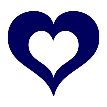 Samolepící dekorace SAMOLEPKA Srdíčko 004 dvojitý obrys (23 - tmavě modrá) NA AUTO, NÁLEPKA, FÓLIE, POLEP, TUNING, VLASTNÍ TEXT, TISK, AUTOSAMOLEPKY.cz, POLEPY, OBRÁZEK, LOGO, SAMOLEPKY