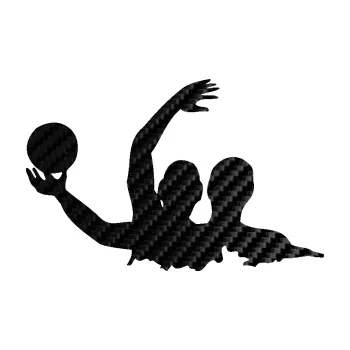 Polep vozidla SAMOLEPKA Vodní pólo 001 levá (50 - 3D karbon černý) NA AUTO, NÁLEPKA, FÓLIE, POLEP, TUNING, VLASTNÍ TEXT, TISK, AUTOSAMOLEPKY.cz, POLEPY, OBRÁZEK, LOGO, SAMOLEPKY