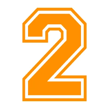 Polep vozidla Startovní číslo 2 typ 4 (06 - oranžová) SAMOLEPKA NA AUTO, NÁLEPKA, FÓLIE, POLEP, TUNING, VLASTNÍ TEXT, TISK, AUTOSAMOLEPKY.cz, POLEPY, OBRÁZEK, LOGO, 3D STICKERS