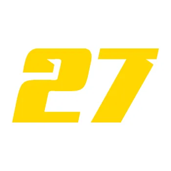 Polep vozidla Startovní číslo 27 typ 6 (13 - jasně žlutá) SAMOLEPKA NA AUTO, NÁLEPKA, FÓLIE, POLEP, TUNING, VLASTNÍ TEXT, TISK, AUTOSAMOLEPKY.cz, POLEPY, OBRÁZEK, LOGO, 3D STICKERS