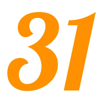 Polep vozidla Startovní číslo 31 typ 3 (06 - oranžová) SAMOLEPKA NA AUTO, NÁLEPKA, FÓLIE, POLEP, TUNING, VLASTNÍ TEXT, TISK, AUTOSAMOLEPKY.cz, POLEPY, OBRÁZEK, LOGO, 3D STICKERS