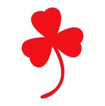 Samolepící dekorace SAMOLEPKA Trojlístek 002 levá (10 - červená) NA AUTO, NÁLEPKA, FÓLIE, POLEP, TUNING, VLASTNÍ TEXT, TISK, AUTOSAMOLEPKY.cz, POLEPY, OBRÁZEK, LOGO, SAMOLEPKY