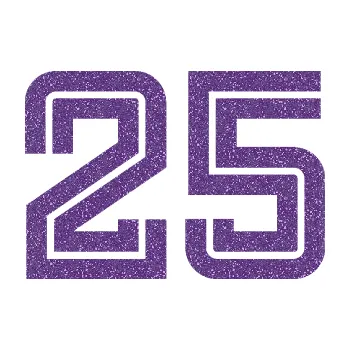 Polep vozidla SAMOLEPKA Startovní číslo 25 typ 7 (87 - Ultra Metalic fialová) NA AUTO, NÁLEPKA, FÓLIE, POLEP, TUNING, VLASTNÍ TEXT, TISK, AUTOSAMOLEPKY.cz, POLEPY, OBRÁZEK, LOGO, SAMOLEPKY