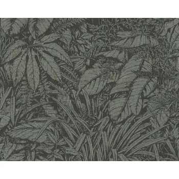 Tapeta A.S. Création | Vliesová tapeta na zeď Smart Surfaces 39560-4 | 0,53 x 10,05 m | černá, zelená, metalická + Černá, zelená, metalická vliesová tapeta na stěnu 395604 v rozměru 0,53 x 10,05 m