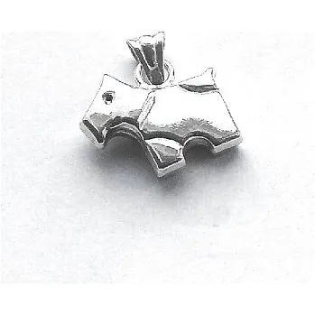 Přívěsek Stříbrný přívěsek pes - 539 (Stříbrný pejsek terier)