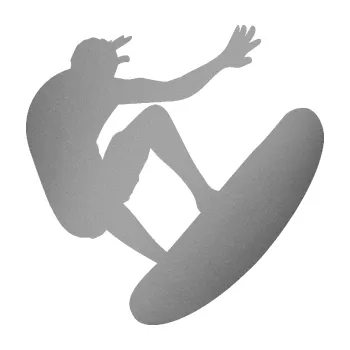 Polep vozidla SAMOLEPKA Surfař 003 pravá (42 - stříbrná metalíza) NA AUTO, NÁLEPKA, FÓLIE, POLEP, TUNING, VLASTNÍ TEXT, TISK, AUTOSAMOLEPKY.cz, POLEPY, OBRÁZEK, LOGO, SAMOLEPKY