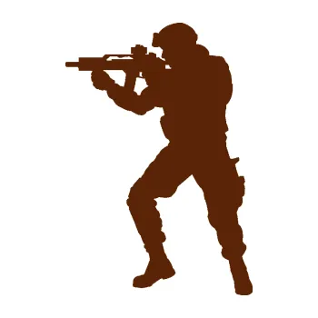 Samolepící dekorace SAMOLEPKA Voják 011 levá (15 - hnědá) NA AUTO, NÁLEPKA, FÓLIE, POLEP, TUNING, VLASTNÍ TEXT, TISK, AUTOSAMOLEPKY.cz, POLEPY, OBRÁZEK, LOGO, SAMOLEPKY