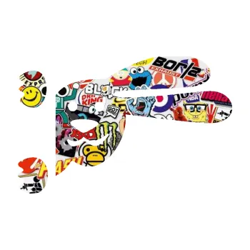 Samolepicí dekorace na vozidlo Zajíc na bok 001 pravá (83 - Sticker bomb) SAMOLEPKA NA AUTO, NÁLEPKA, FÓLIE, POLEP, TUNING, VLASTNÍ TEXT, TISK, AUTOSAMOLEPKY.cz, POLEPY, OBRÁZEK, LOGO, 3D STICKERS