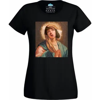 Dámské tričko Paní Marie Mia Wallaceová (Skladem XS-4XL) (Velikost: 4XL, Barva: Černá)