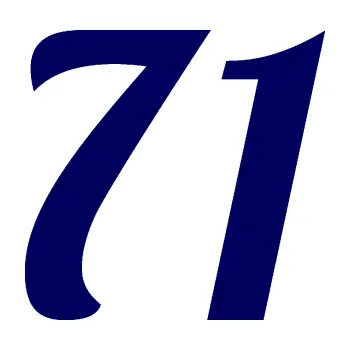 Polep vozidla Startovní číslo 71 typ 3 (23 - tmavě modrá) SAMOLEPKA NA AUTO, NÁLEPKA, FÓLIE, POLEP, TUNING, VLASTNÍ TEXT, TISK, AUTOSAMOLEPKY.cz, POLEPY, OBRÁZEK, LOGO, 3D STICKERS