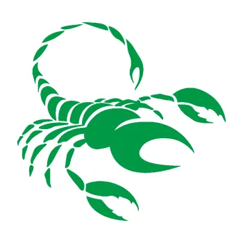 Samolepící dekorace Štír zvěrokruh 002 pravá (12 - zelená) SAMOLEPKA NA AUTO, NÁLEPKA, FÓLIE, POLEP, TUNING, VLASTNÍ TEXT, TISK, AUTOSAMOLEPKY.cz, POLEPY, OBRÁZEK, LOGO, 3D STICKERS