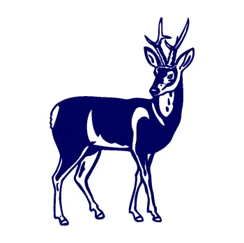 Samolepící dekorace SAMOLEPKA Srnec 005 pravá (23 - tmavě modrá) NA AUTO, NÁLEPKA, FÓLIE, POLEP, TUNING, VLASTNÍ TEXT, TISK, AUTOSAMOLEPKY.cz, POLEPY, OBRÁZEK, LOGO, SAMOLEPKY