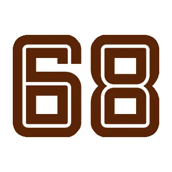 Polep vozidla Startovní číslo 68 typ 7 (15 - hnědá) SAMOLEPKA NA AUTO, NÁLEPKA, FÓLIE, POLEP, TUNING, VLASTNÍ TEXT, TISK, AUTOSAMOLEPKY.cz, POLEPY, OBRÁZEK, LOGO, 3D STICKERS