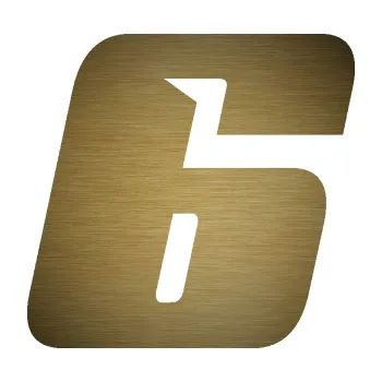 Polep vozidla Startovní číslo 6 typ 6 (64 - škrábaný kov zlatý) SAMOLEPKA NA AUTO, NÁLEPKA, FÓLIE, POLEP, TUNING, VLASTNÍ TEXT, TISK, AUTOSAMOLEPKY.cz, POLEPY, OBRÁZEK, LOGO, 3D STICKERS