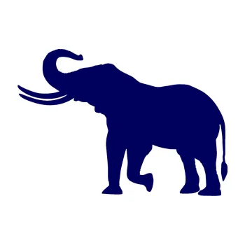 Samolepící dekorace SAMOLEPKA Slon 003 levá (23 - tmavě modrá) NA AUTO, NÁLEPKA, FÓLIE, POLEP, TUNING, VLASTNÍ TEXT, TISK, AUTOSAMOLEPKY.cz, POLEPY, OBRÁZEK, LOGO, SAMOLEPKY