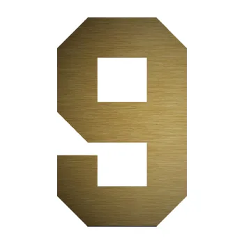 Polep vozidla Startovní číslo 9 (64 - škrábaný kov zlatý) SAMOLEPKA NA AUTO, NÁLEPKA, FÓLIE, POLEP, TUNING, VLASTNÍ TEXT, TISK, AUTOSAMOLEPKY.cz, POLEPY, OBRÁZEK, LOGO, 3D STICKERS