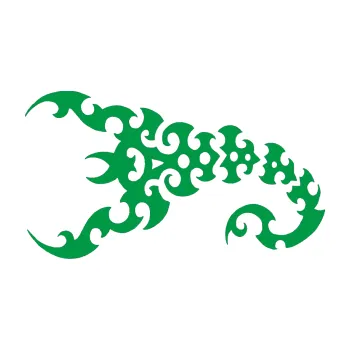 Polep vozidla Štír 015 levá (12 - zelená) SAMOLEPKA NA AUTO, NÁLEPKA, FÓLIE, POLEP, TUNING, VLASTNÍ TEXT, TISK, AUTOSAMOLEPKY.cz, POLEPY, OBRÁZEK, LOGO, 3D STICKERS