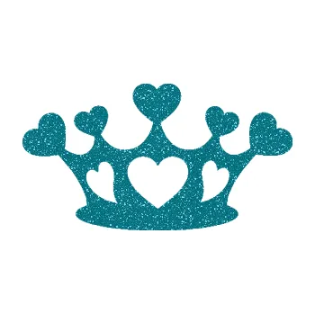 Samolepící dekorace Srdíčka korunka (92 - Ultra Metalic tyrkysová) SAMOLEPKA NA AUTO, NÁLEPKA, FÓLIE, POLEP, TUNING, VLASTNÍ TEXT, TISK, AUTOSAMOLEPKY.cz, POLEPY, OBRÁZEK, LOGO, 3D STICKERS