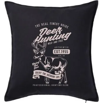 Polštář Deer Hunting - Polštář 50x50 - 50x50 - Pouze potah ( Černá )