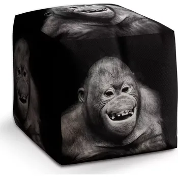 Taburet Taburet Kostka Orangutan: 40x40x40 cm - Sablio