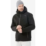 WEDZE Pánská hřejivá a nepromokavá lyžařská a snowboardová bunda 500 M ČERNÁ
