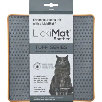 lízací podložka LickiMat Lízací Podložka Soother Tuff pro Kočky Oranžová
