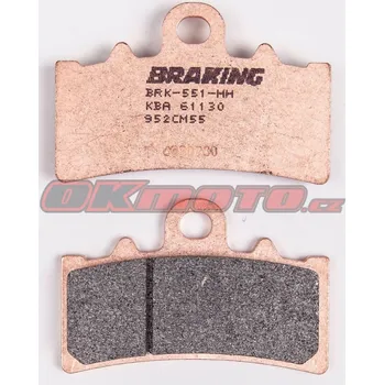 Brzdová destička Braking (Itálie) Přední brzdové destičky Braking 952CM55 - KTM RC 200, 200ccm - 14-16