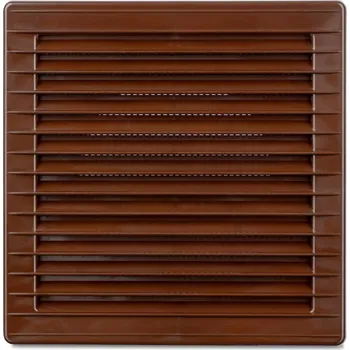 Větrací mřížka airRoxy SVMn 80-150 plastová přizpůsobitelná mřížka s jemnou mřížkou (170x170), hnědá
