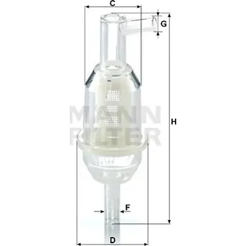 Palivový filtr MANN-FILTER Palivový filtr WK3111