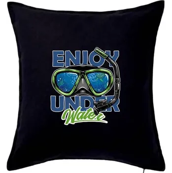 Polštář Enjoy Under Water - Polštář 50x50 - 50x50 - Pouze potah ( Černá )