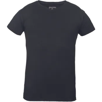 Pánské tričko DHARLA V-tričko tričko krátký ruk. do V černá - v. XXXL