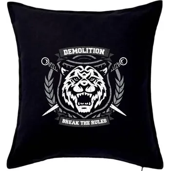 Polštář Tiger demo - Polštář 50x50 - 50x50 - Pouze potah ( Černá )