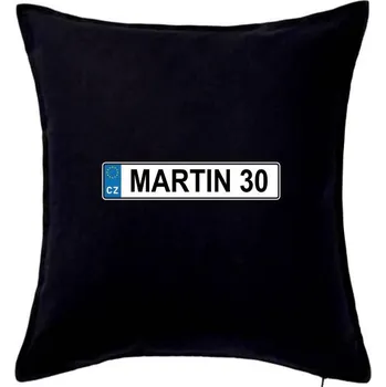 Polštář SPZ Martin 30 - Polštář 50x50 - 50x50 - Pouze potah ( Černá )