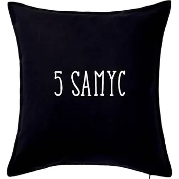 Polštář 5 samyc - Polštář 50x50 - 50x50 - Pouze potah ( Černá )