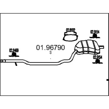 Auto-moto Zadní tlumič výfuku MTS 01.96790