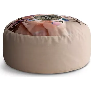 Sedací pytel Kulatý taburet Circle Bitcoin: 38x48 cm - Sablio