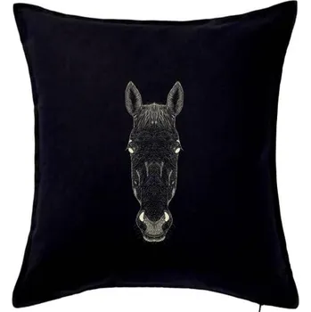 Polštář Osel kresba - Polštář 50x50 - 50x50 - Pouze potah ( Černá )