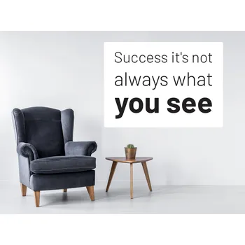 Samolepící dekorace success its not always samolepka na zeď šíře 100 cm