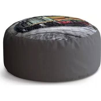 Sedací pytel Kulatý taburet Circle Lokomotiva: 38x48 cm - Sablio