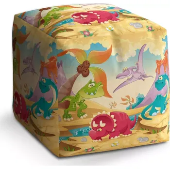 Taburet Taburet Kostka Dinosauři 5: 40x40x40 cm - Sablio