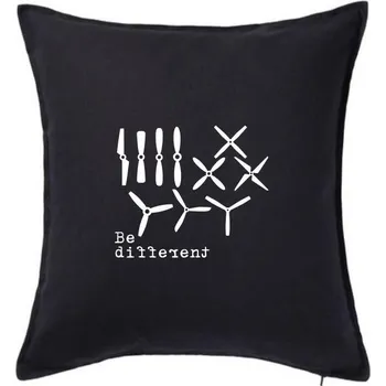 Polštář Dron Be different - Polštář 50x50 - 50x50 - Pouze potah ( Černá )