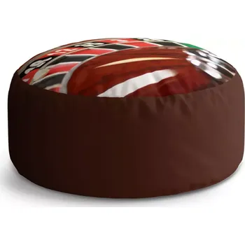 Sedací pytel Kulatý taburet Circle Ruleta: 38x48 cm - Sablio