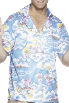 Karnevalový kostým Smiffys Pánská havajská košile modrá 